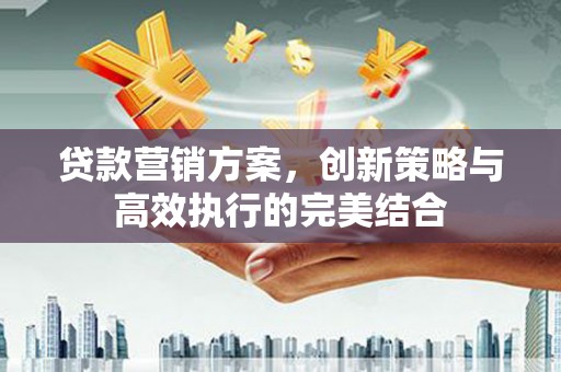 中卫贷款营销方案，创新策略与高效执行的完美结合