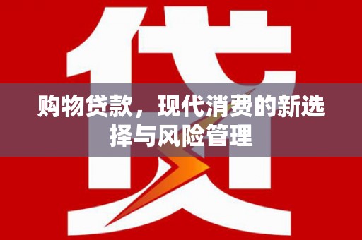 万柏林购物贷款，现代消费的新选择与风险管理