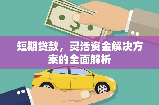 洮南短期贷款，灵活资金解决方案的全面解析