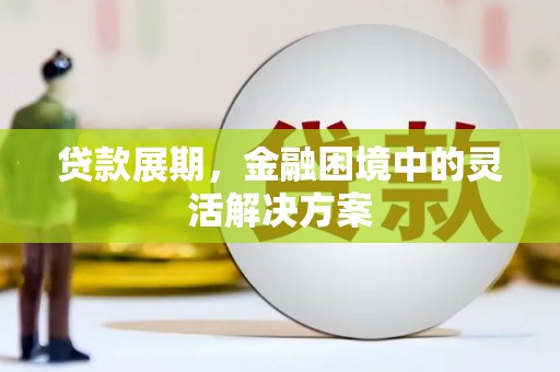 庄浪贷款展期，金融困境中的灵活解决方案