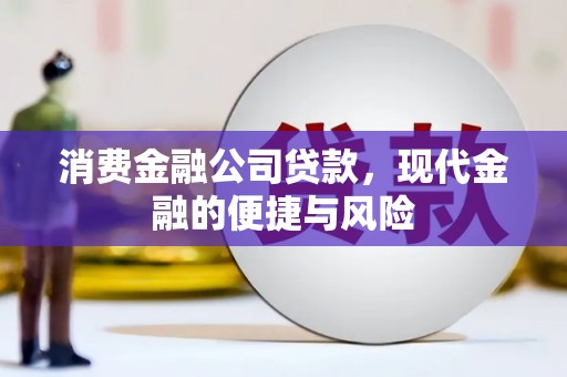 梧州消费金融公司贷款，现代金融的便捷与风险