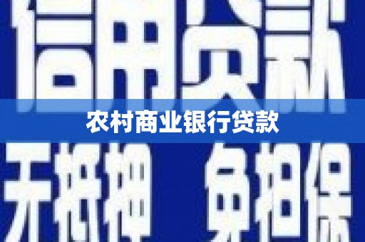 涞水农村商业银行贷款
