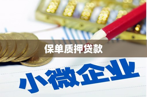 翼城保单质押贷款